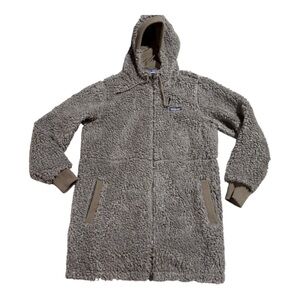 Patagonia Mesa Women’s Gray Sherpa Hooded Coat